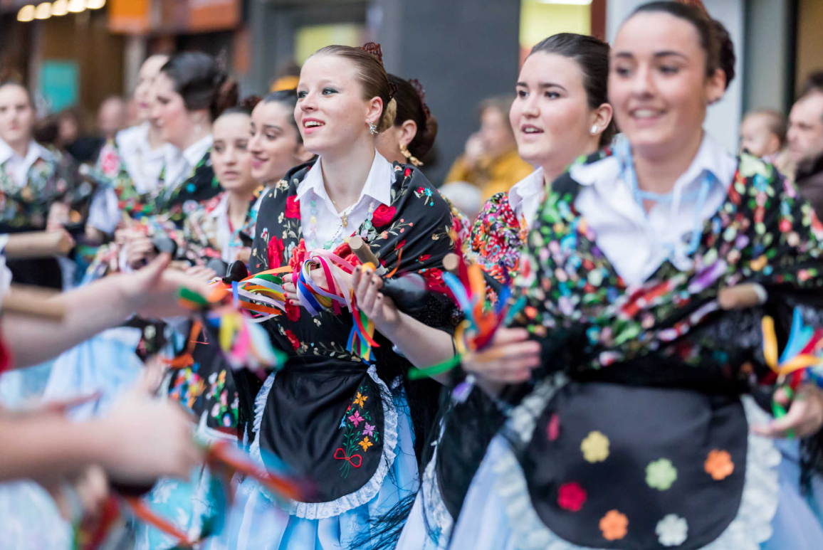 Banda de música actuando en Castellón para fiestas y pasacalles